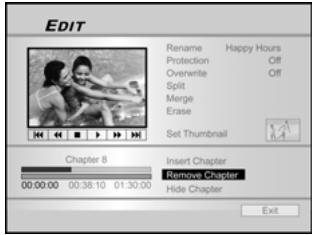 LITE-ON LVW 5045 - Effacer une Marque de Chapitre (Disque dur et DVD seulement) - 1