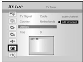 LITE-ON LVW 5045 - Editor les chaînes TV manuellement - 1