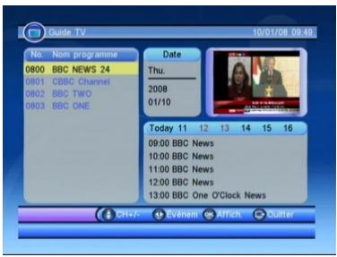 SIGMATEK DVBR-152 - EPG - 1