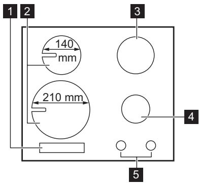 HAEG HD634170 - Description de la table de cuisson - 1