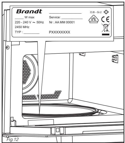 BRANDT ME1245M - INTERVENTIONS - 1