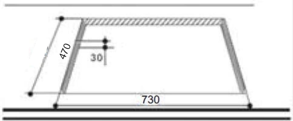 TECNOLEC T6V5 - Dimensions de découpe - 1