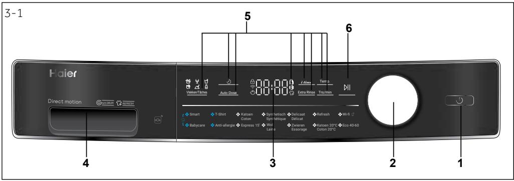HAIER HW100GBD14979UFR - 3-Panneau de commande - 1