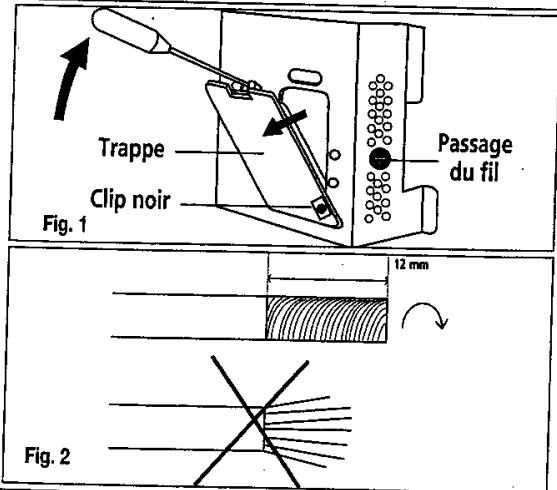 DE DIETRICH CM 240-E - ATTENTION ! SUIVEZ ATTENTIVEMENT LES INSTRUCTIONS SUIVANTES AFIN D'ASSURER UN BON RACCORDEMENT. UN MAUVAIS BRANCHEMENT PEUT AMENER DES RISQUES D'ÉCHAUFFEMENT DANGEREUX AU NIVEAU DE VOTRE CABLE. - 1