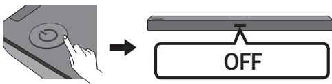 SAMSUNG HW-T550 - Turn Off the Soundbar. - 1