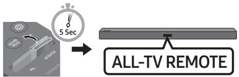 SAMSUNG HW-T550 - Réglage du volume de la Soundbar avec une télécommande de téléviseur - 3