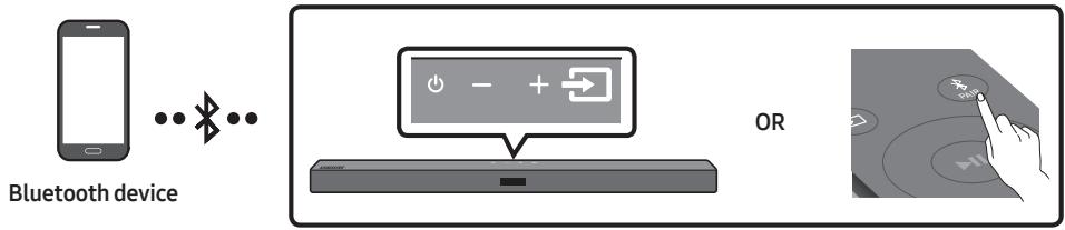 SAMSUNG HW-T550 - Connecting via Bluetooth - 1