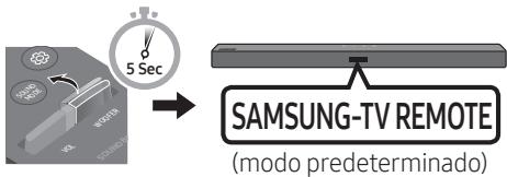 SAMSUNG HW-T550 - Ajuste del volumen de la Soundbar con el mando a distancia del TV - 4