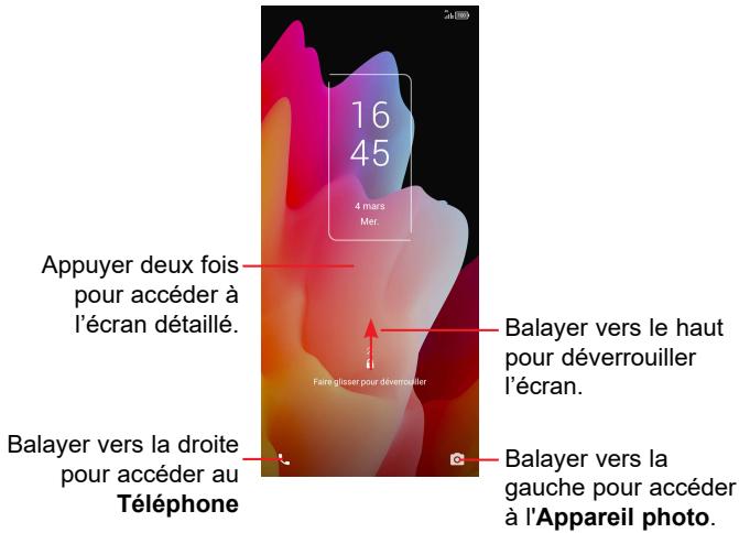 TCL GSMVENDUSEUL10LITEWHITE64GO - Pour déverrouiller l'écran du téléphone - 1