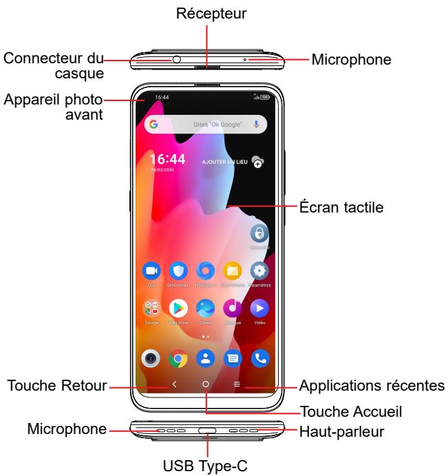 TCL GSMVENDUSEUL10LITEWHITE64GO - Votre téléphone - 1