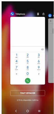 TCL GSMVENDUSEUL10LITEWHITE64GO - Accéder aux applications récemment utilisées - 1