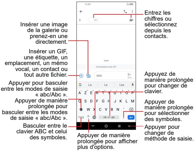 TCL GSMVENDUSEUL10LITEWHITE64GO - Clavier Android - 1