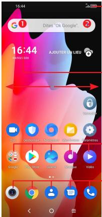 TCL GSMVENDUSEUL10LITEWHITE64GO - Écran d'accueil - 1