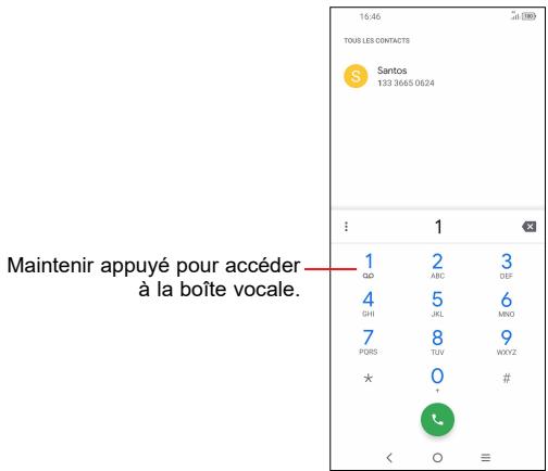 TCL GSMVENDUSEUL10LITEWHITE64GO - Passer un appel - 2