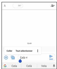 TCL GSMVENDUSEUL10LITEWHITE64GO - Vous pouvez également insérer un nouveau texte si vous le souhaitez. - 1