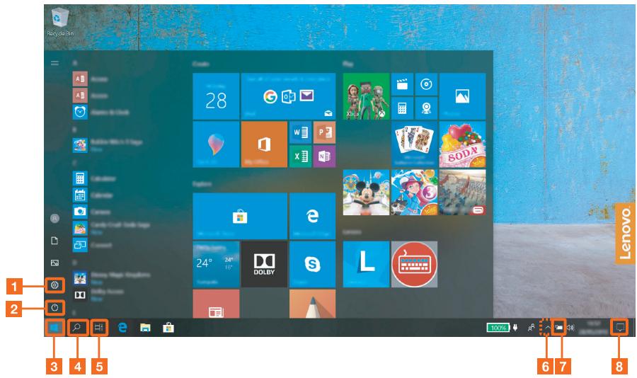 LENOVO Yoga730-13IWL - Composants du bureau Windows 10 - 1