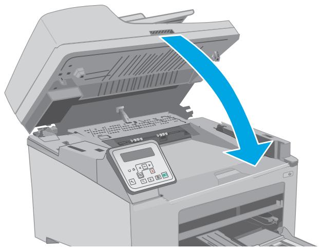 HP m227spncop - Suppression des bourrages dans le bac de sortie - 8