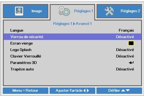 VIVITER 06 NOIR - Réglage d'un mot de passe d'accès (verrou de sécurité) - 3