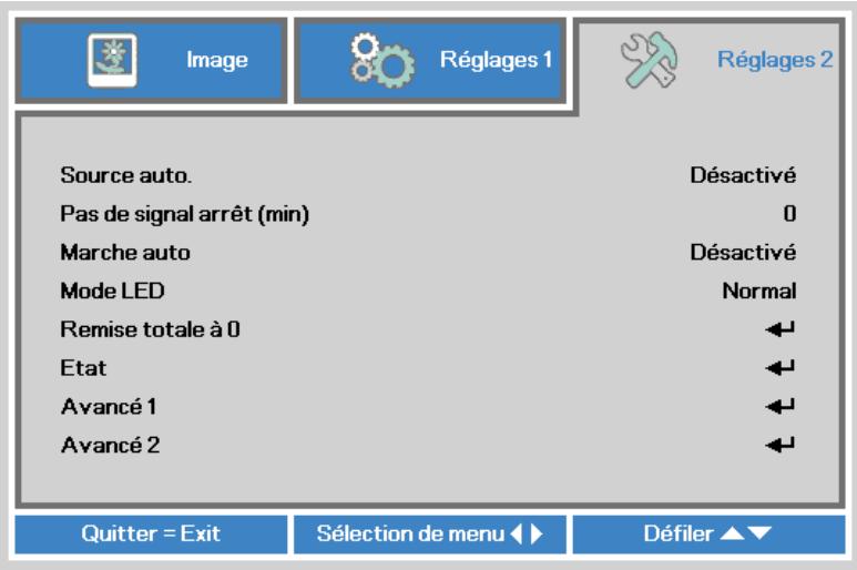 VIVITER 06 NOIR - Menu réglages 2 - 1