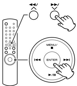 TEAC A-H380 B - Sélection d'un article de menu - 1