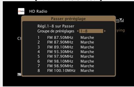 MARANTZ AV8801 - Saut des stations radio préréglées (Passer préréglage) - 4