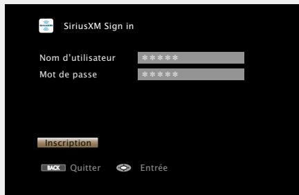 MARANTZ AV8801 - Entrez "Nom d'utilisateur" et "Mot de passer". - 1
