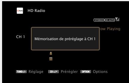 MARANTZ AV8801 - □ Préroglage de la station radio actuelle (Mém. Prérogages) - 6
