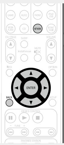 MARANTZ AV8801 - Appuyez sur NETWORK. - 2