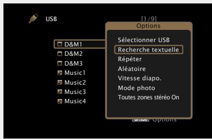 MARANTZ AV8801 - Recherche de contenu à l'aide de mots-clés (Recherche textuelle) - 1