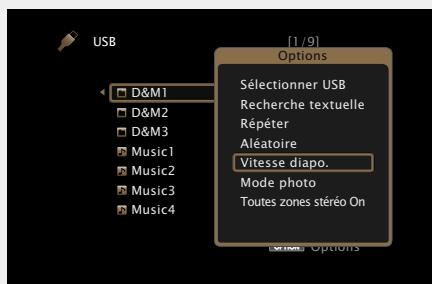 MARANTZ AV8801 - Lecture d'images fixes dans l'ordre (Vitesse diapo.) - 1