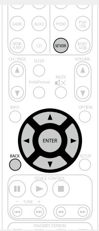 MARANTZ AV8801 - Appuyez sur NETWORK. - 2