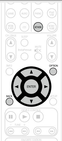 MARANTZ AV8801 - Appuyez sur NETWORK. - 2