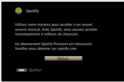 MARANTZ AV8801 - Si vous disposez d'un compte Spotify, appuyez sur ENTER. - 1