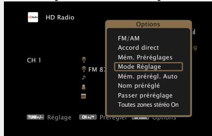 MARANTZ AV8801 - □ Modification du mode de symponisation (Mode Réglage) - 1