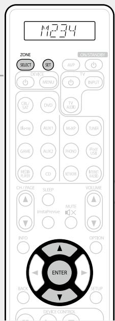MARANTZ AV8801 - Spécification de la zone utilisée avec la télécommande - 1