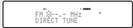MARANTZ AV8801 - □ Syntonisation en entrant la fréquence radio (Accord direct) - 5