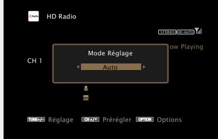 MARANTZ AV8801 - Utilisez  pour selectionner le mode de syntonisation, puis appuyez sur ENTER. - 1