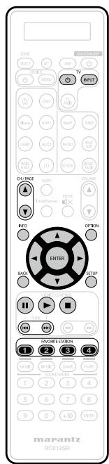 MARANTZ AV8801 - □ Touches de commande du Serveur Média - 1