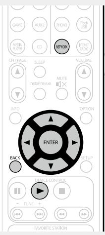 MARANTZ AV8801 - Appuyez sur NETWORK. - 2