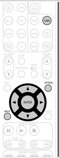 MARANTZ AV8801 - Saisie d'un nom pour la station émettrice préréglée (Nom préréglé) - 2