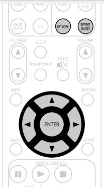 MARANTZ AV8801 - Utilisez  pour selectionner "Internet Radio", puis appuyez sur ENTER. - 2