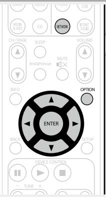 MARANTZ AV8801 - Appuyez sur NETWORK. - 1