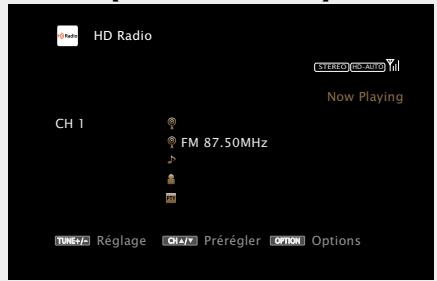 MARANTZ AV8801 - Écoute de stations HD Radio - 1