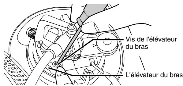 TECHNICS SL1210M5GE - Utiliser un tournevis pour tourner la vis de l'élevateur du bras. - 1