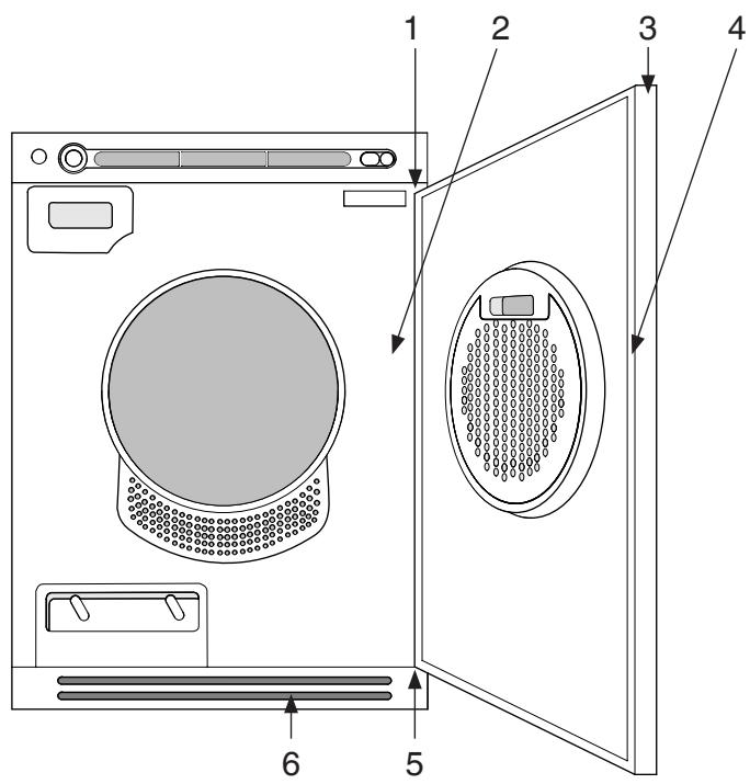 ASKO T1794CS - Orientation de la porte - 1