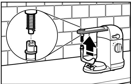 RITCHENAID 5KMC4244EAC - Fixation de l'accessoire bras mélangeur au multibuiseur (vendu séparément) - 3
