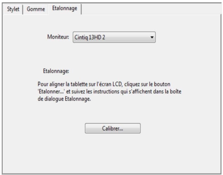 WACOM CINTIQ 13 PEN TOUCH - ÉTALONNAGE DU CINTIQ - 1