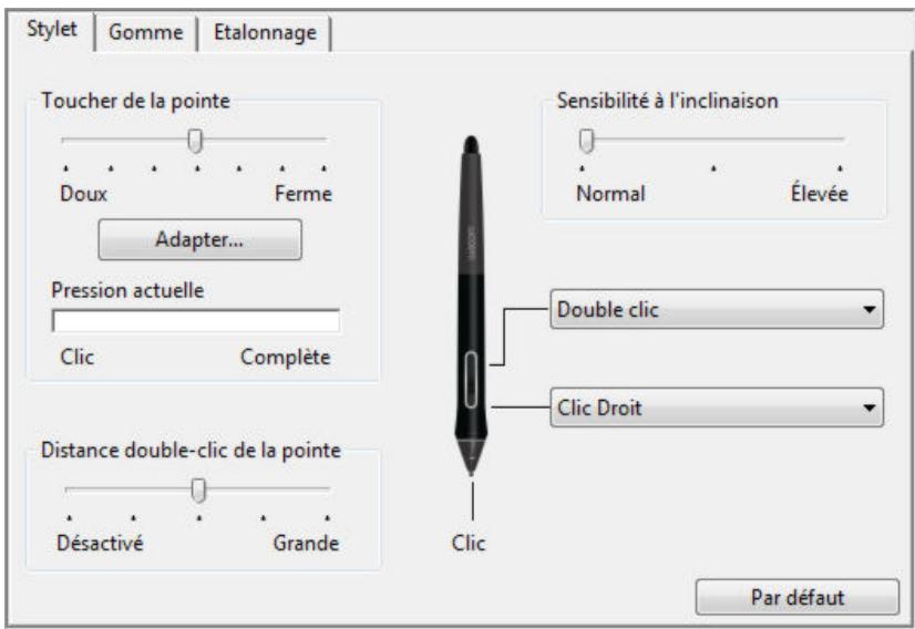 WACOM CINTIQ 13 PEN TOUCH - PERSONNALISATION DE LA SENSIBILITÉ À L'INCLINAISON - 1