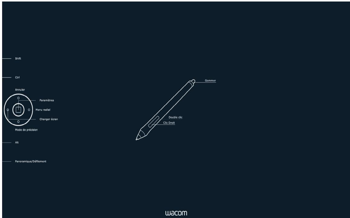 WACOM CINTIQ 13 PEN TOUCH - AFFICHAGE DES PARAMÈTRES ET EXPRESS VIEW - 1