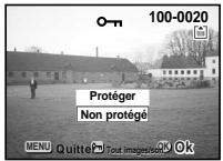 PENTAX Optios - Protection des images/du son contre l'effacement (protéger) - 1